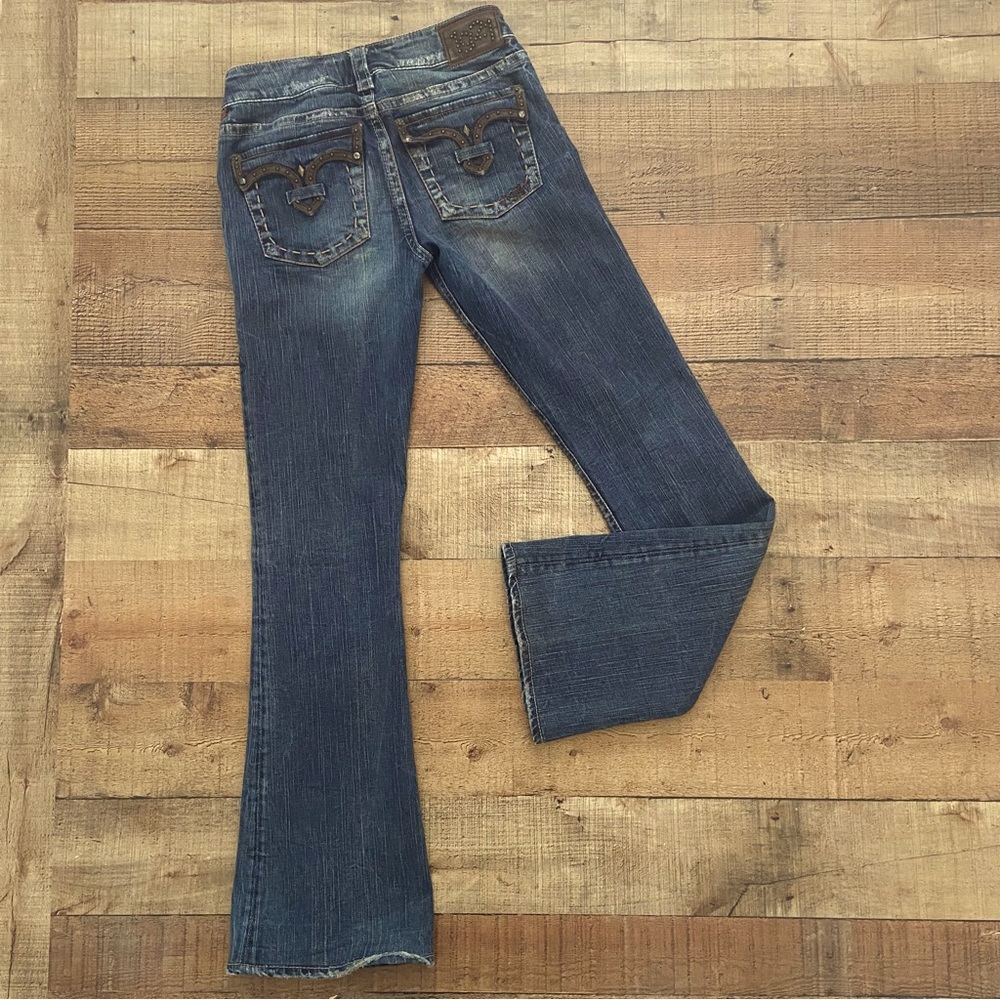 1921 Western Glove Flare JEANS, Cute Western Details - Picture 12 of 14